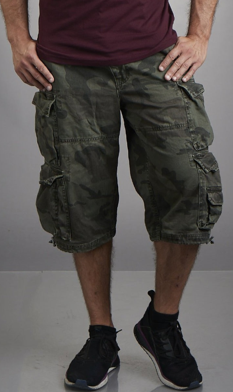 007 B short green camo